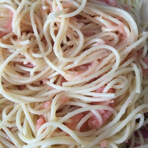 混ぜるだけ＊簡単めんたいこパスタ